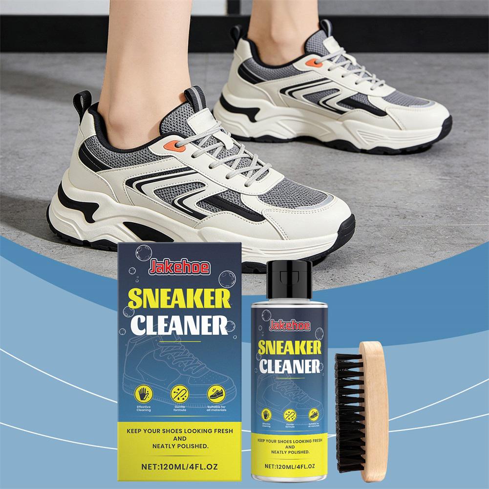 White Sneaker Shoe Cleaner Kit Highly Efficient Stain Removal Shoe Cleaner Kit With Brush For Household China Mainland