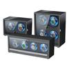 1 2 4 6 Slot High-End Automatic Watches Box Carbon Fiber Texture Automatic Winding Rocking Device Luxury Wood Watch Winder