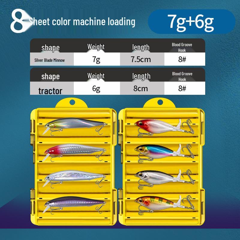 Silbernes Blatt Streamline Minnow Köder: Ultimativer Sinking Twitchbait für Weitwurf-Angeln