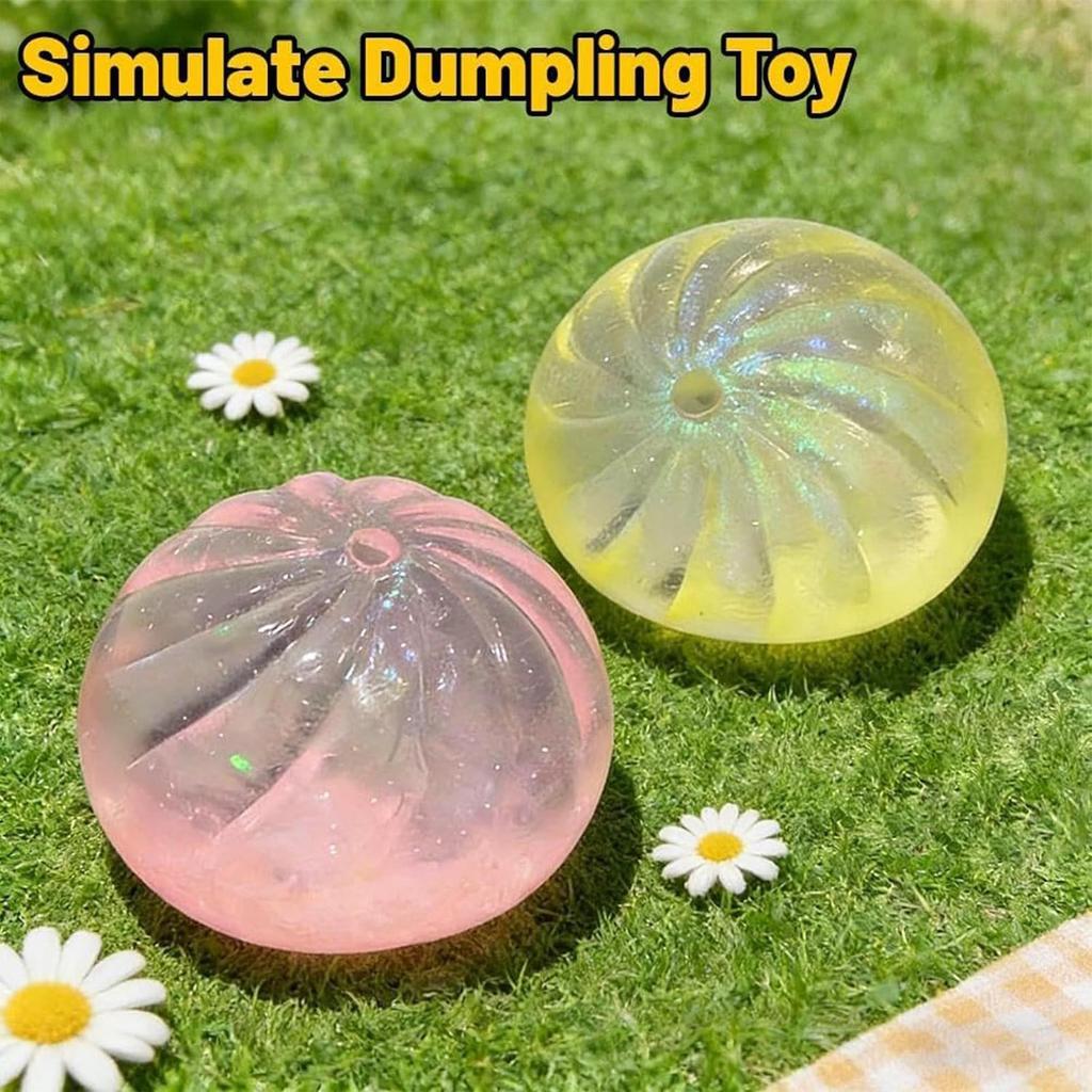 Squeeze Fidget Toy Steamed Buns Shape Party Favor Sensory Prank Pinch Toys for Kids Boys Girls Teens Adults Women Men