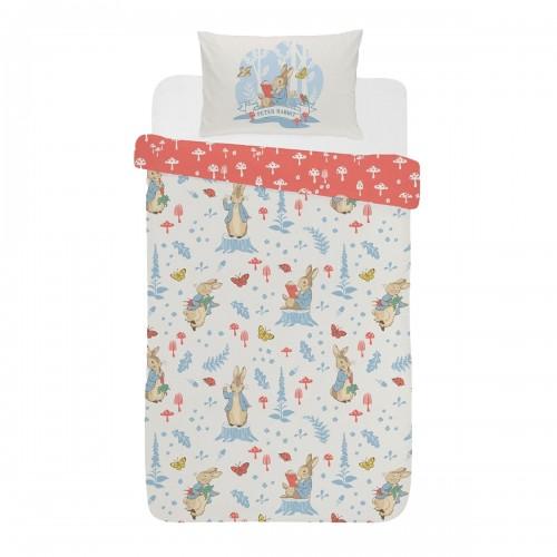 Set Copripiumino Vita nel Bosco di Peter Rabbit cm nero