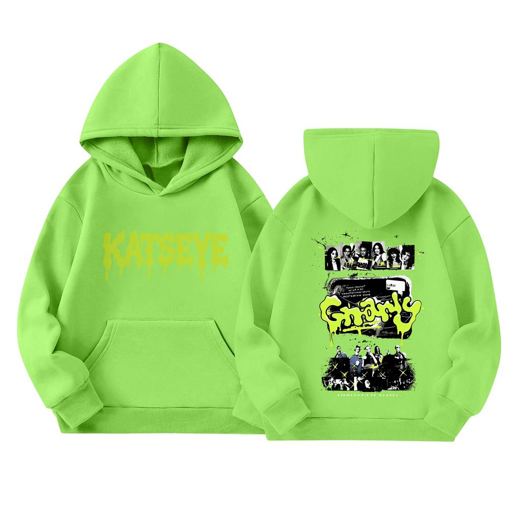 Kids' Pullover Hoodie with Letter Print and Pocket, Casual Loose Fit Long Sleeve