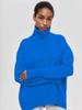 2023 Trendy Women's High Neck Loose Sweater - European & American Style for Autumn/Winter Parties