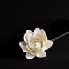 Ceramic White Lotus Incense Burner Home Decor Incense Stick Holder Buddhist Aromatherapy Incenses Censer Use in Office Teahouse