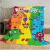 Number Blocks Plush Blanket Soft Comfortable All Seasons Perfect Gift Couch Office Nap Outdoor Travel Blanket