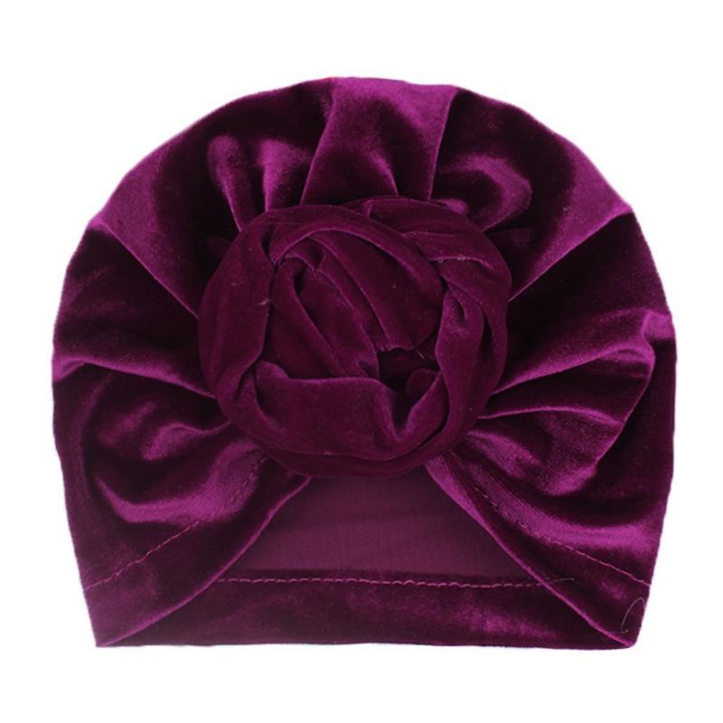 New children's hat 11-color golden velvet warm spring, autumn and winter baby tire cap, soft baby tire cap