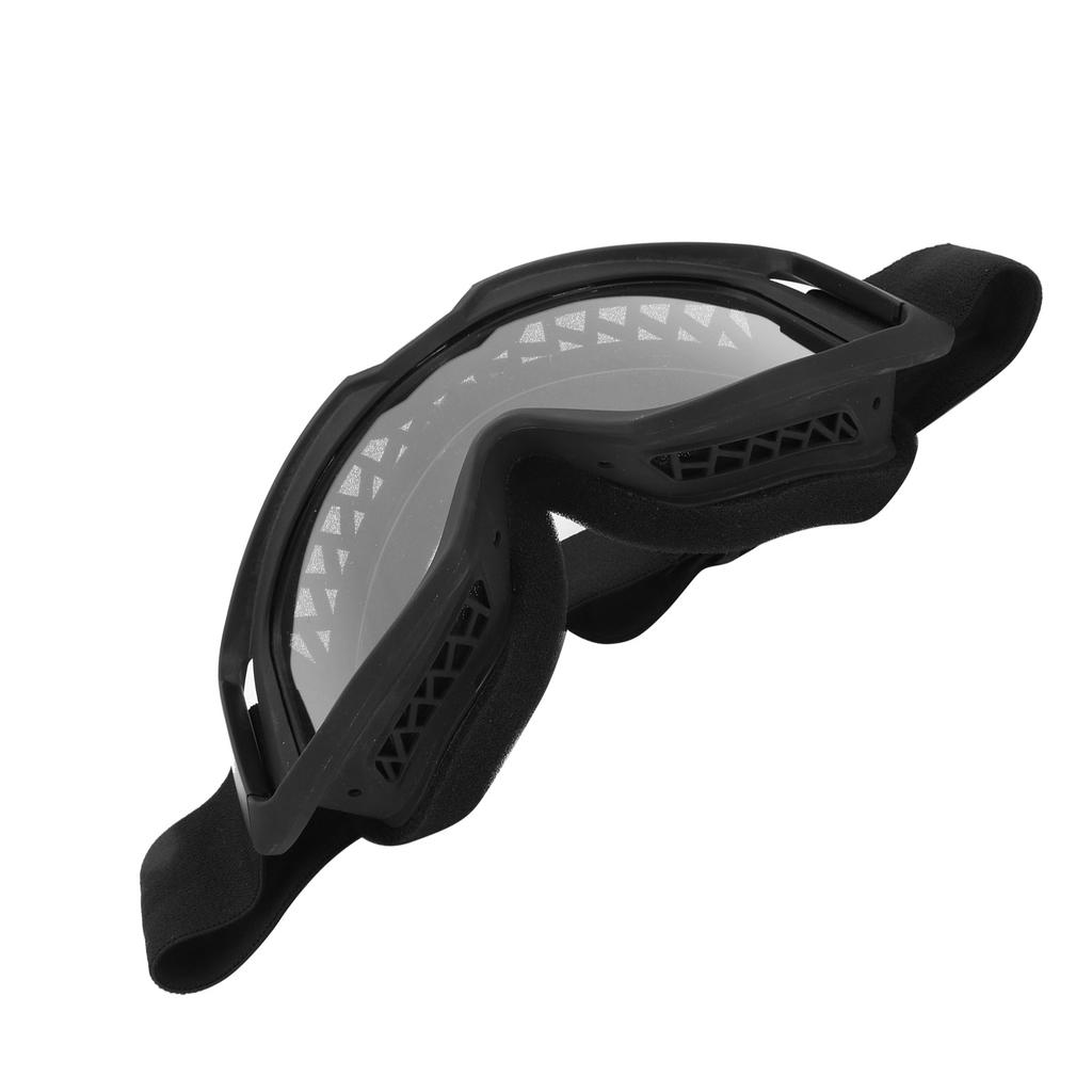 Windproof Goggles Eye Protection Adjustable Strap for Outdoor Cycling Welding MountaineeringBlack Frame Transparent Lens