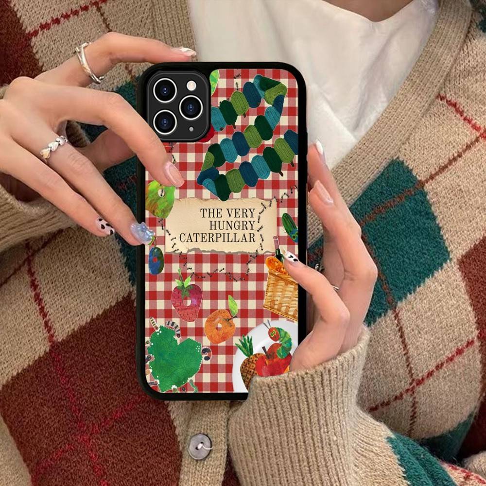 The Very Hungry Caterpillar For IPhone 17 16 15 14 13 Pro 12 11 Pro Max Hard PC+TPU Phone Cases Back Cover