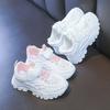 Kids White Shoes Breathable Comfortable Students Sports Shoes School Trendy New Children Running Shoes Thick Soft Sole