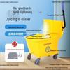 Single Bucket Mobile Mop Cart with Squeeze Feature
