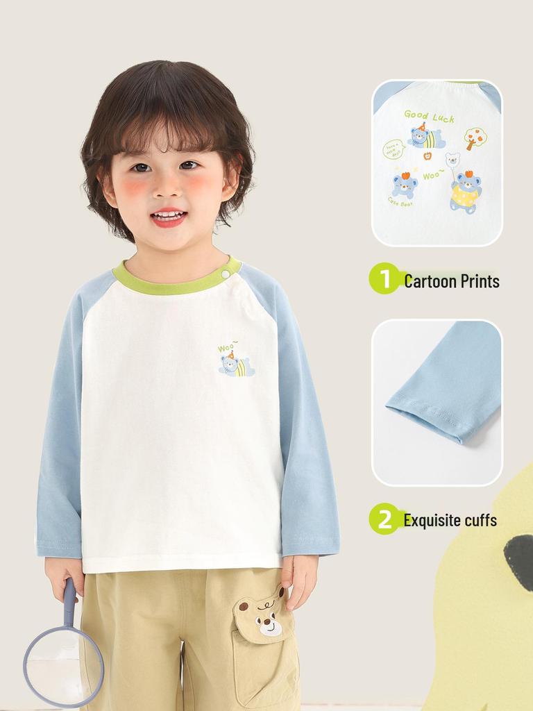 Kaka Panda Kids' Long-Sleeve T-Shirt: Spring/Autumn Essentials for Boys, Girls & Toddlers