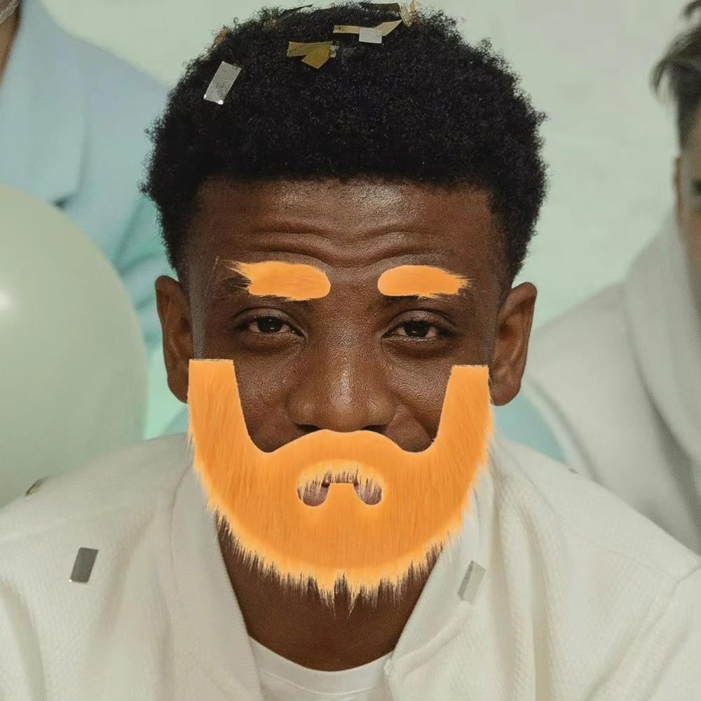 Realistische Selbstklebende Fake-Augenbrauen Cosplay Bart Kostümzubehör Gefälschter Schnurrbart Geburtstag