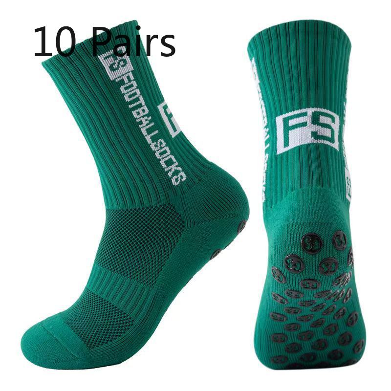 10 Pares de Meias de Futebol Masculinas Grossas para Lavar os Pés, Antiderrapantes, Absorventes de Suor, Desodorantes