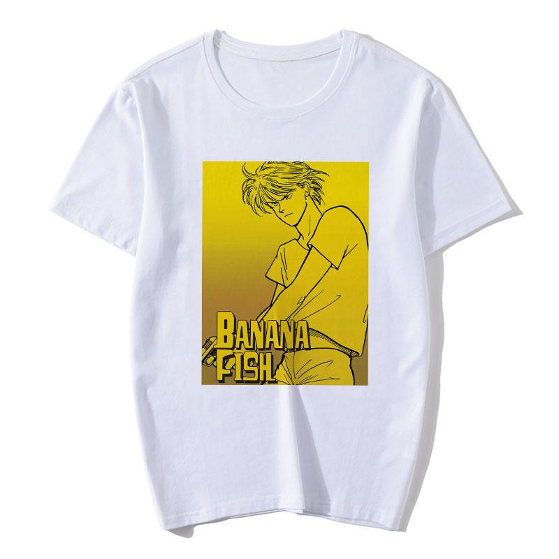 Banana Fish T Shirt Women Anime Japanese Manga T-Shirt Cartoon Graphic Tees Summer Tops Harajuku Women Fashion Tees Tshirts