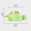 Plastic Rotating Pet Bowl For Dog  Featuring Treat Dispensing  Animal Feeder Toy Training Design