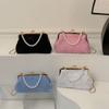 Flower Clasp Pearl Handbag, Clutch Bag, Chain Bag, Pouch Bag Made of Shells
