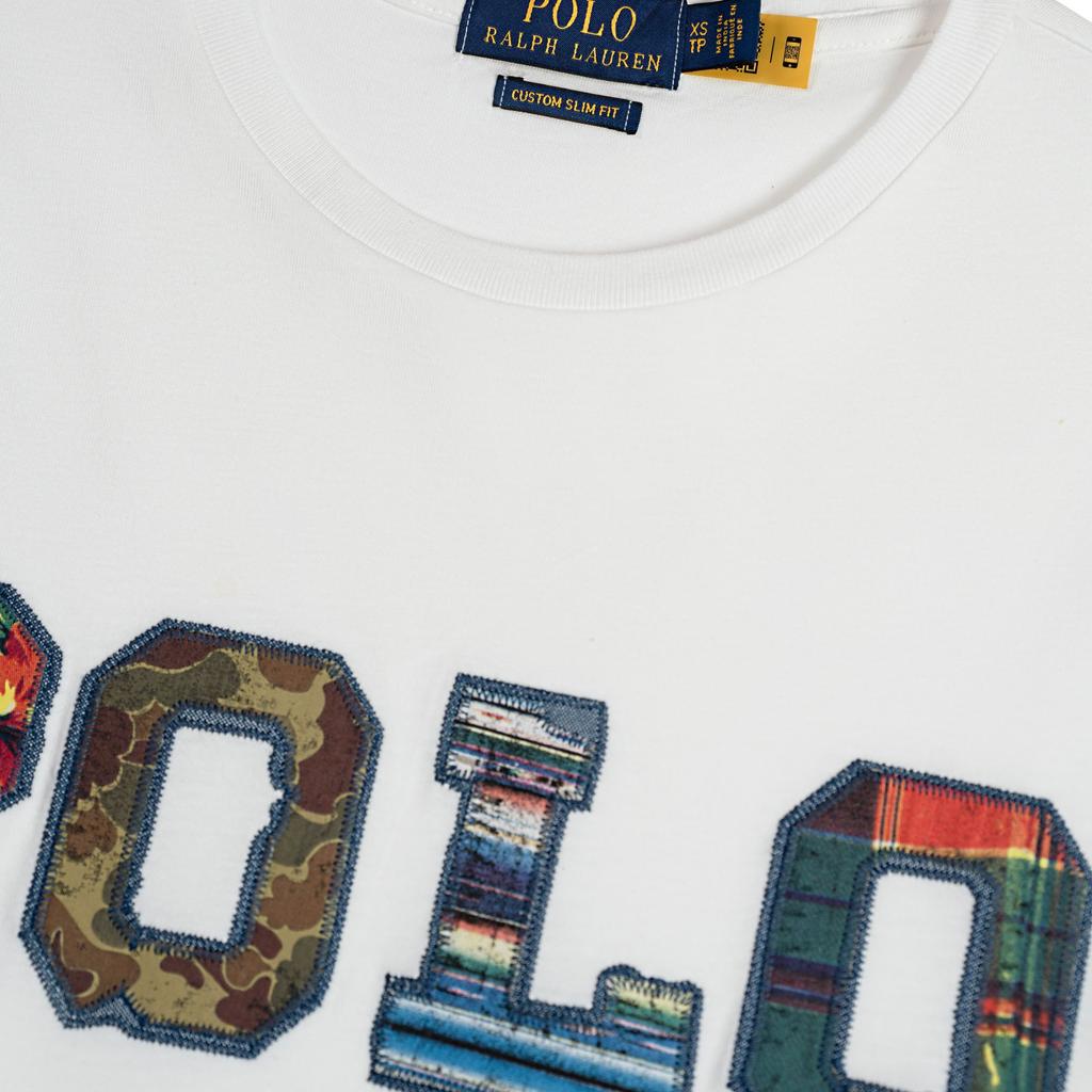 Polo Ralph Lauren SS25 Markenlogo Gestickter Aufnäher Rundhals Kurzarm T-Shirt Herren T-Shirt 710842990-002