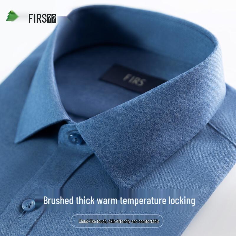 FIRS Men s Brushed Thickened Long Sleeve Shirt S
