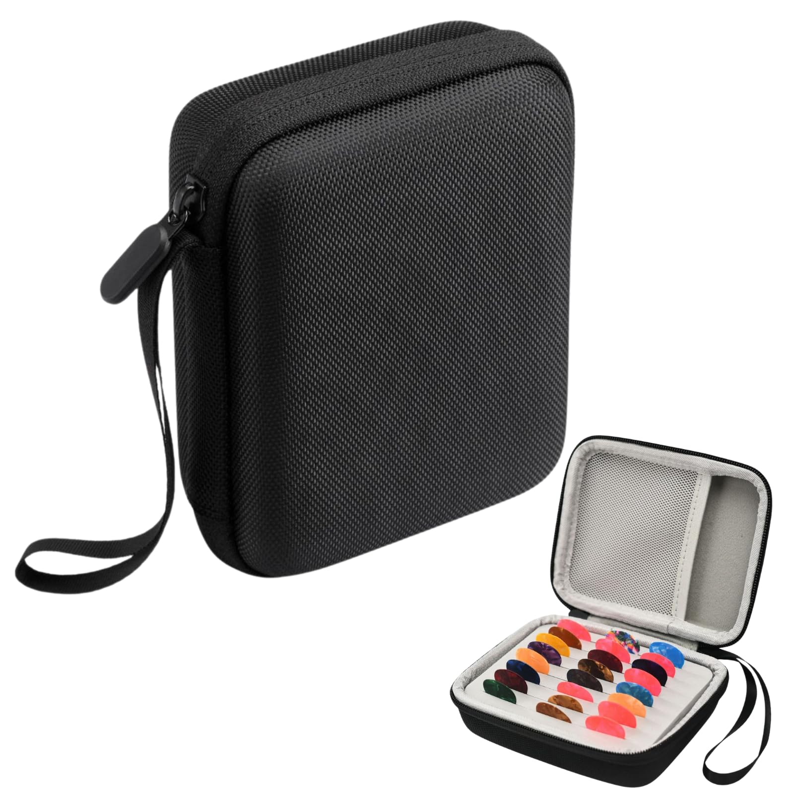 

Quikaboo Guitar Pick Case, Large Capacity Pick Storage Case, Hard Shell Guitar Pick Holder, Portable