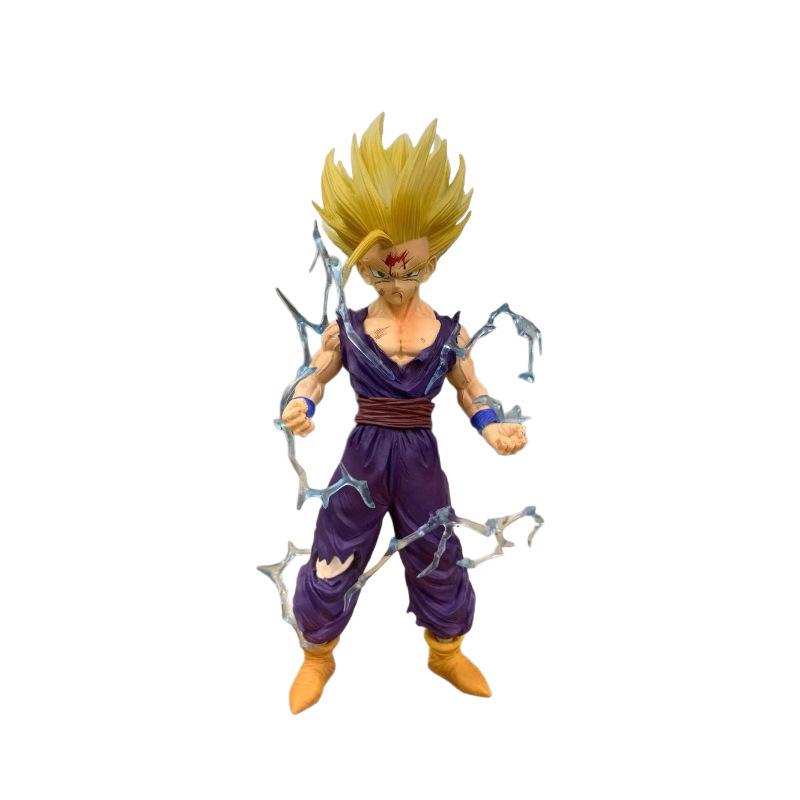 Dragon Ball Super Saiyan 2 Gohan Battle-Damaged Figure in Combat Pose