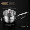 26CM 316 Stainless Steel Honeycomb Saucepan with Lid and Steamer