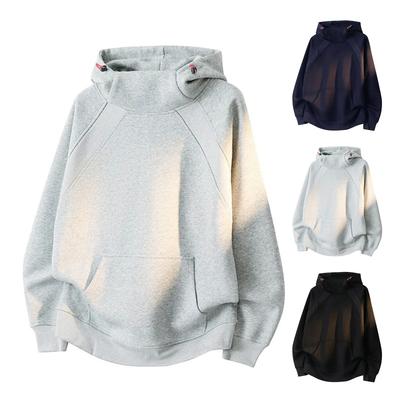New High Street Heavy Men's High Neck Hoodie Young Fashion Casual Sports Coat