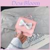 Childrens Pink Pu Butterfly Bow Crossbody Bag With Durable Wearresistant Material For Daily Use