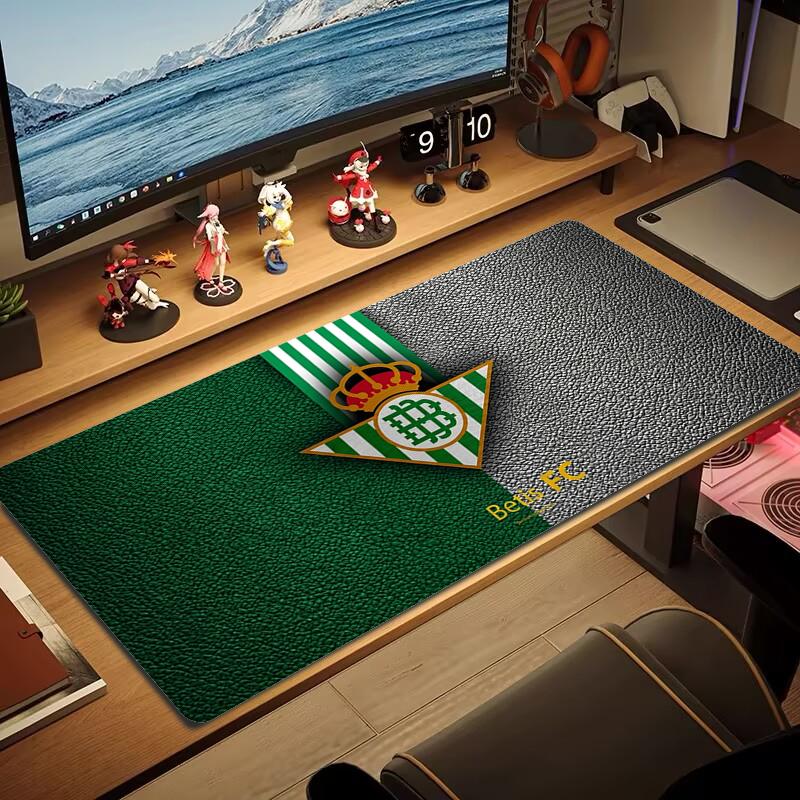 Tappetino Mouse Real Betis Grande Cuscino per Tavolo da Gioco Antiscivolo Laptop Tablet Mousepad Grande Tappetino XXL Mini PC Playmat Con bordi bloccati_xia