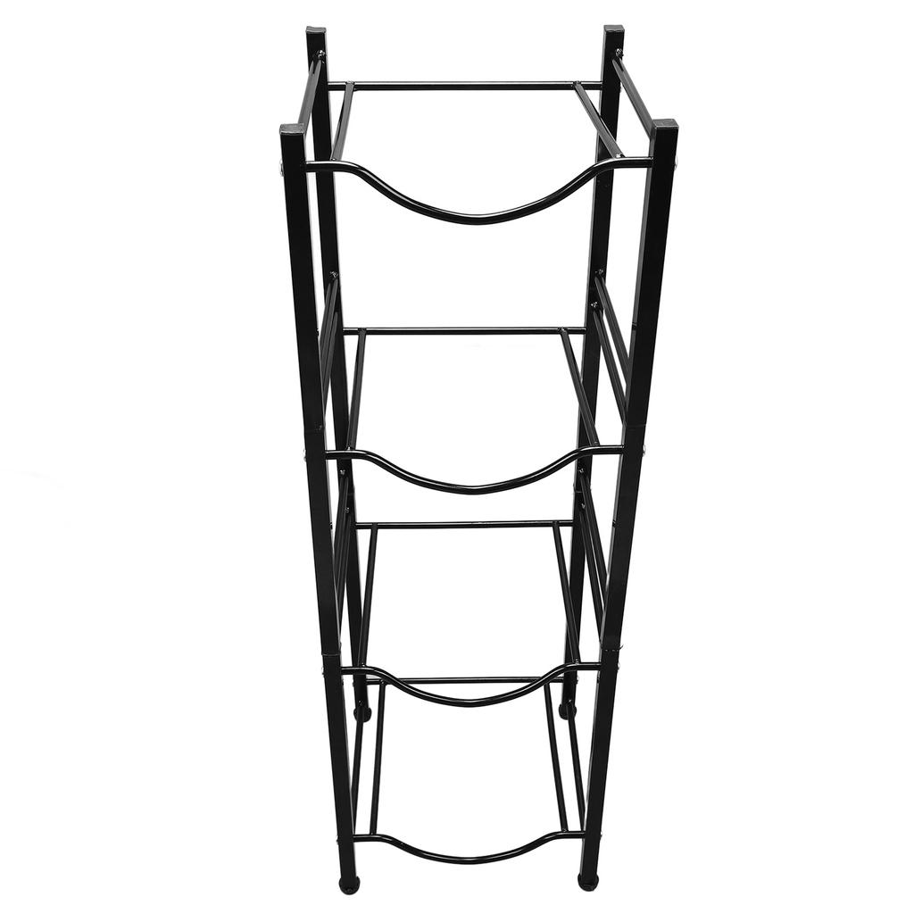 Water Cooler Jug Holder 4 Tier Space Saving Rust Proof Single Row Water Bottle Holder Stand for