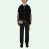 OFF WHITE SS21 Sweatshirts Men's Black Hooded Non Detachable Moderate Regular OMHA037R21KNI0011084