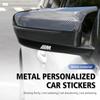 BAGF7 2026 Car Sticker 2/4/8pcs Car 3D Metal Emblem Badge Personalization Sticker For E70 E91 E30 G30 E53 M3 M5 X6 X4 X7 E92 E93 X