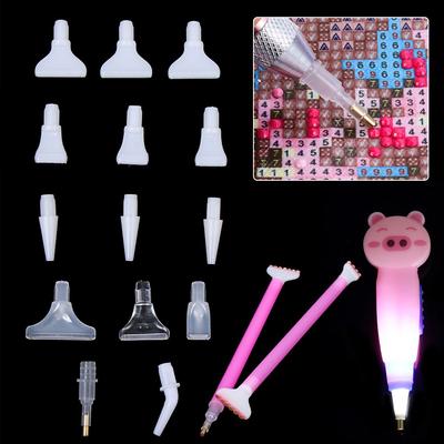 Hot Replacement Cross Stitch Quick Cases Tool Pen Heads Diamond Painting Pen Tools Point Drill Pen