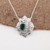 Green Onyx Gemstone Handmade 925 Sterling Silver Jewelry Pendant Gift For Women