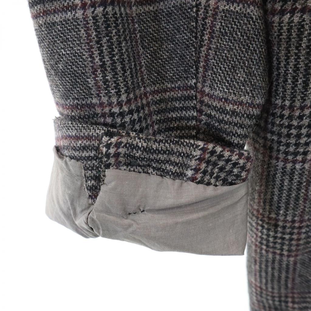 TAGLIATORE made in Italy Check Pattern wool blend tailored jacket 50 Gray Men's Used