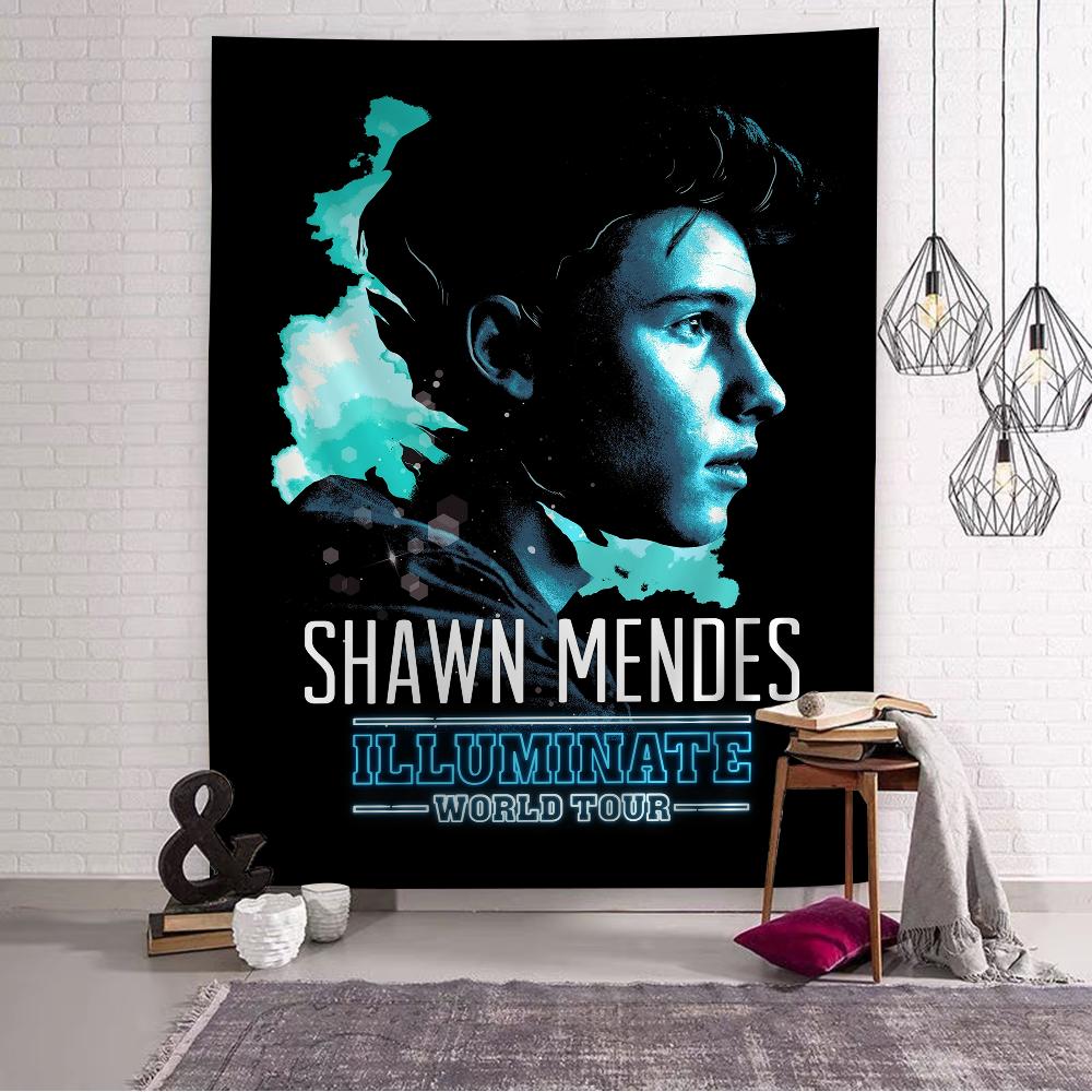 SShawn Mendes Popular Singer  Hanging Bohemian Tapestry Japanese Wall Tapestry Anime Kawaii Room Decor