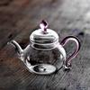 Small Capacity 210ml Heat Resistant Glass Teapot Kungfu Tea Set For One Person Brewing Green Tea Pot Home Tea Maker Teaware