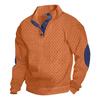 Men's Stand Collar Long Sleeve Sweatshirt Jacquard Knit Pullover Casual Outdoor Top