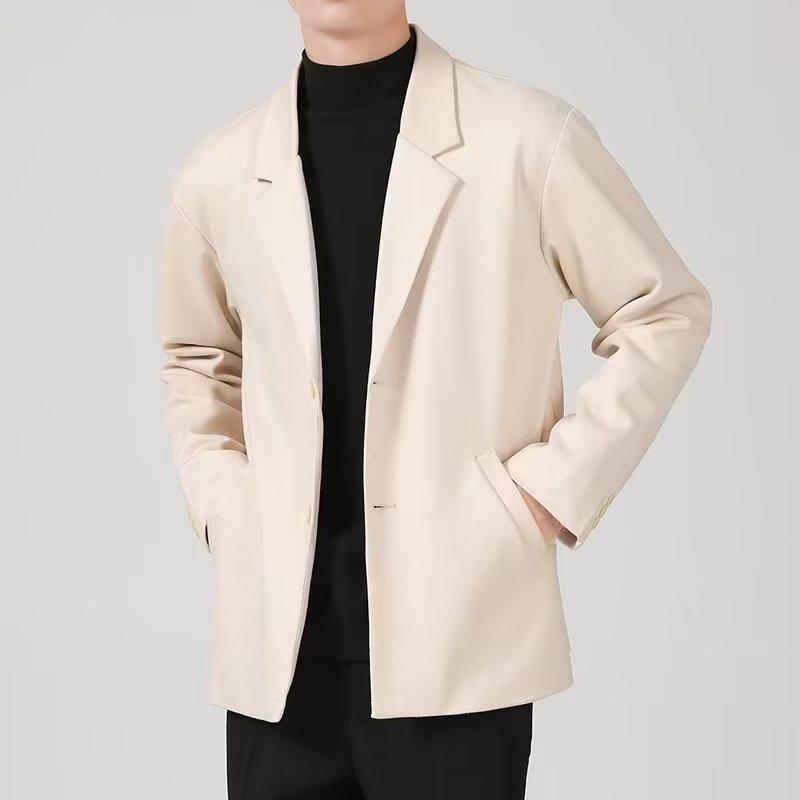 Pánské trendy ležérní sako v korejském stylu
