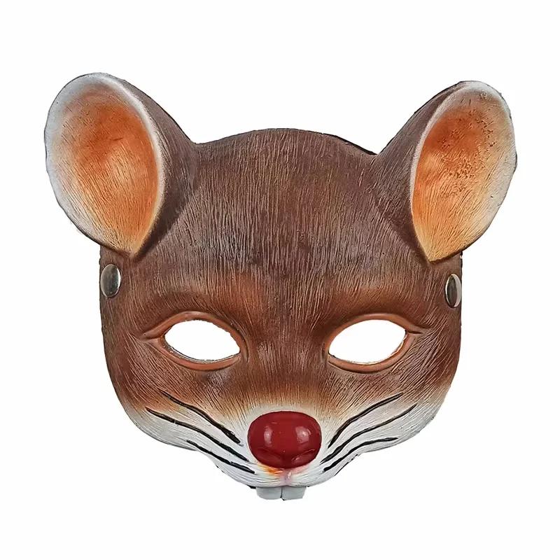 Foam Rat Face 3D Half Face Cover Cosplay Props Costumes Accessories Mouse Animal Masks Halloween Cosplay Mask Party Props