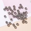 Jingde Stainless Steel Hammer Bamboo Tube Spacer Beads & O Buckle DIY Jewelry Accessories.