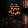 Spooky Yard Path Lighting Solar Pumpkin Stake Lights, LED Glowing Garden Light, Halloween Decorative Porch Accents Lantern, IP65
