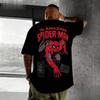 2026 Nowy Marvel SpiderMan Miles Morales Męska Koszulka Czerwone Logo Pająka Superbohater Krótki Rękaw Swobodna Koszulka Streetwear Top
