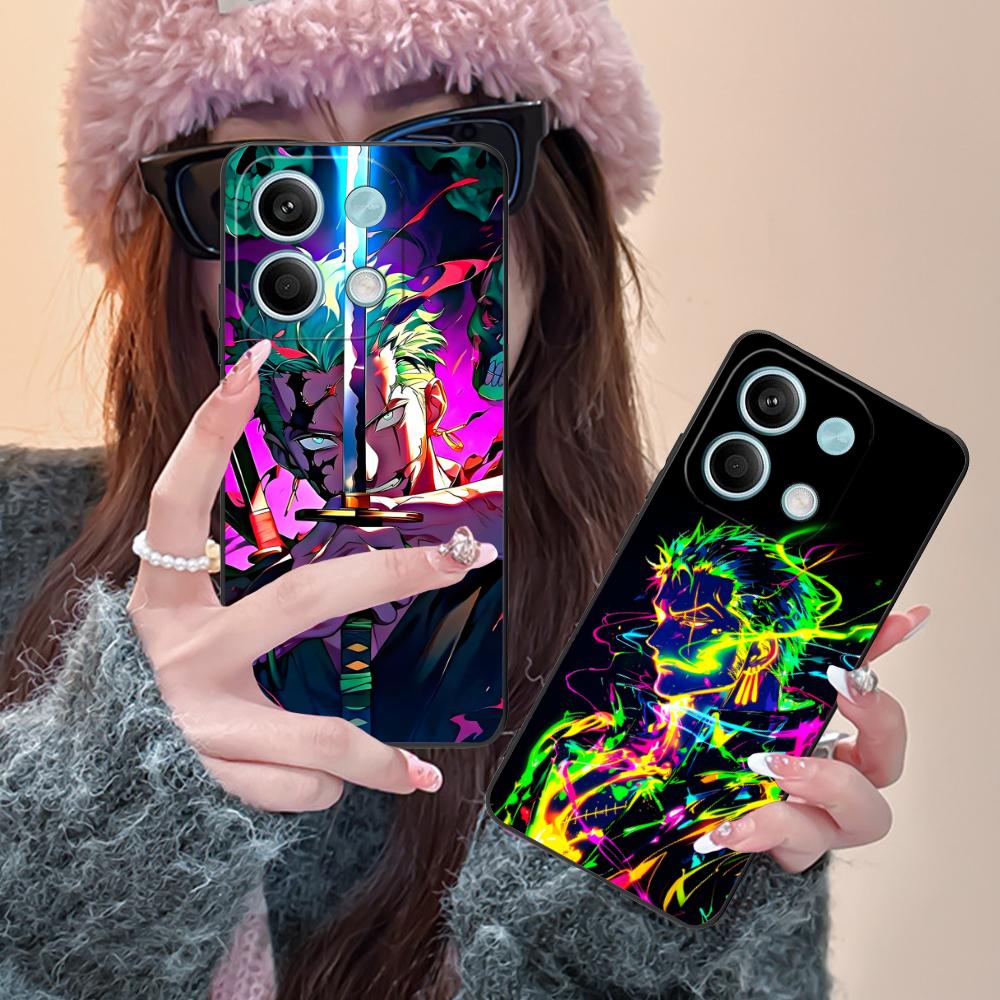 Anime Zoro Mobile Phone Case for Xiaomi Redmi Note 14 13 12 11 A5 3 2 1 Pro Plus 4G 5G Colour Printing Protective Pretty Cover