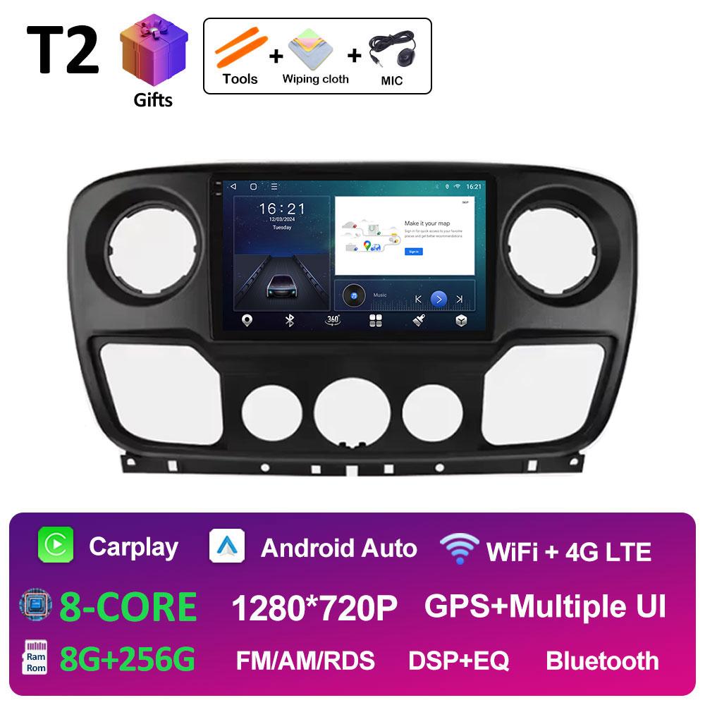 For Renault Master Lll 3 2011 - 2021 GPS Navigation Car Radio Video Multimedia Player Android 14 WIFI Wireless Carplay Head Unit