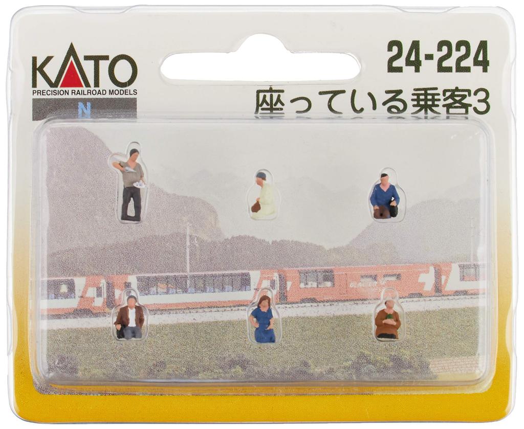 KATO N Gauge Sedící cestující 3 24-224 Diorama Dodávky