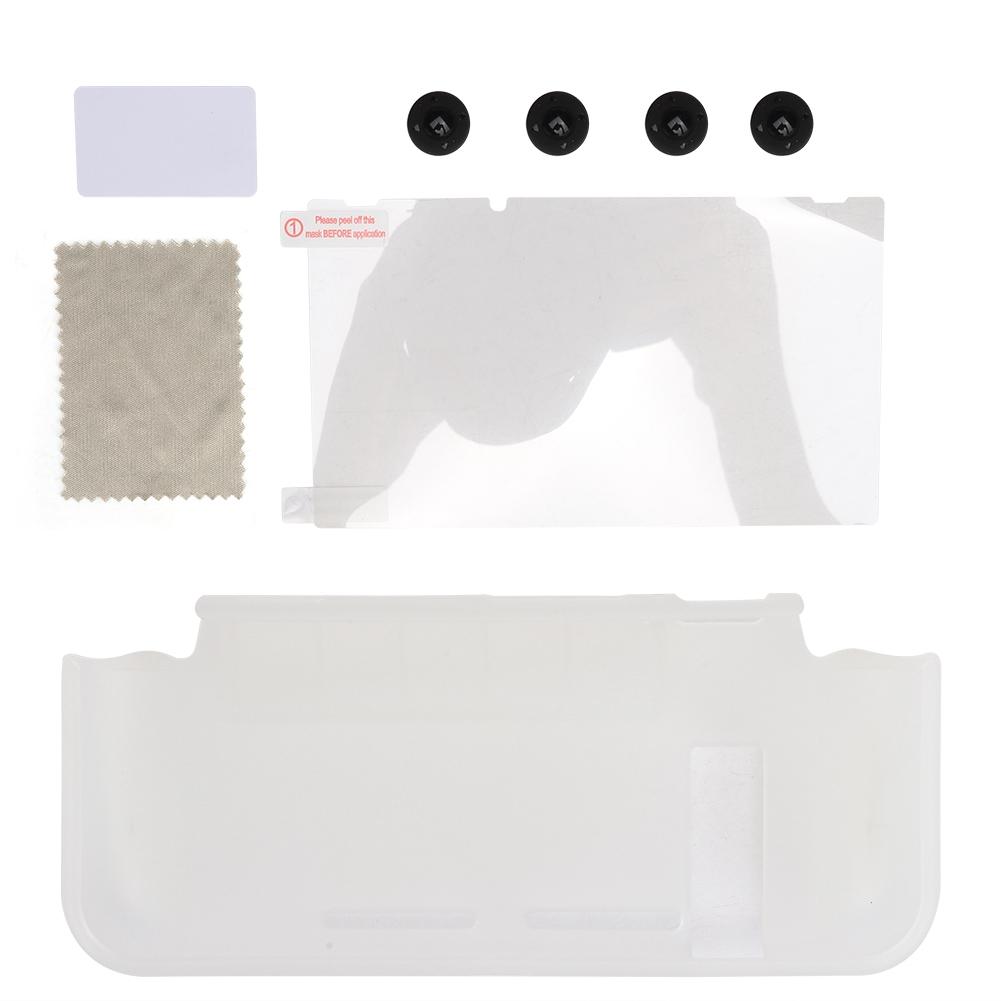 Integrierte transparente TPU-Hülle mit Kartensteckplatz-Abdeckung, Schutzfolien-Set für Switch-Host