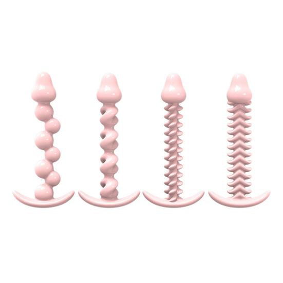 Anal Beads Butt Plugs Silicone Prostate Massager for Beginners Advanced Body-Safe Waterproof Ergonomic Design Discreet Adult Toy for Couples' Play