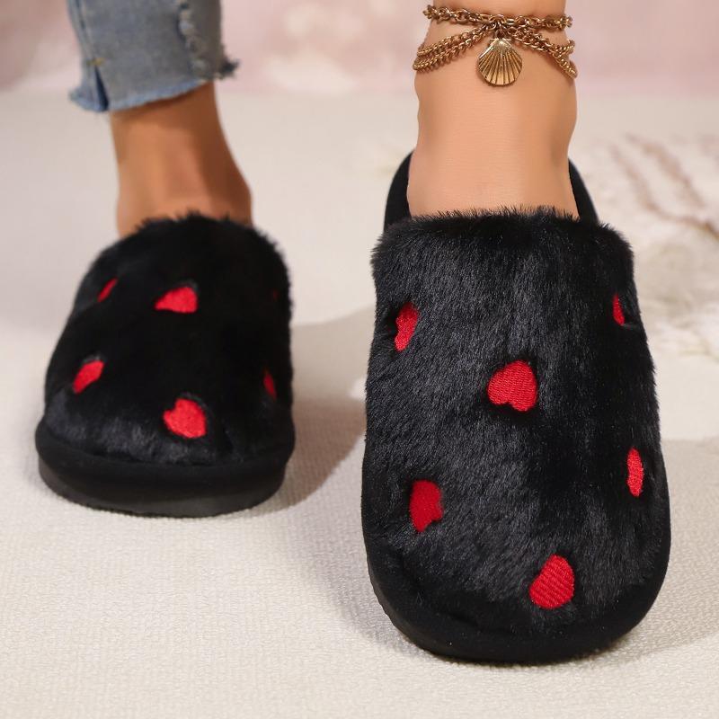 Love lady autumn and winter indoor and outdoor thick bottom warm plush bag head cotton slippers women's foam