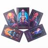 Inspiriertes Neon-Tarotkarten 10,3x6cm Englische Visions-Divinations-Edition Deck Brettspiel