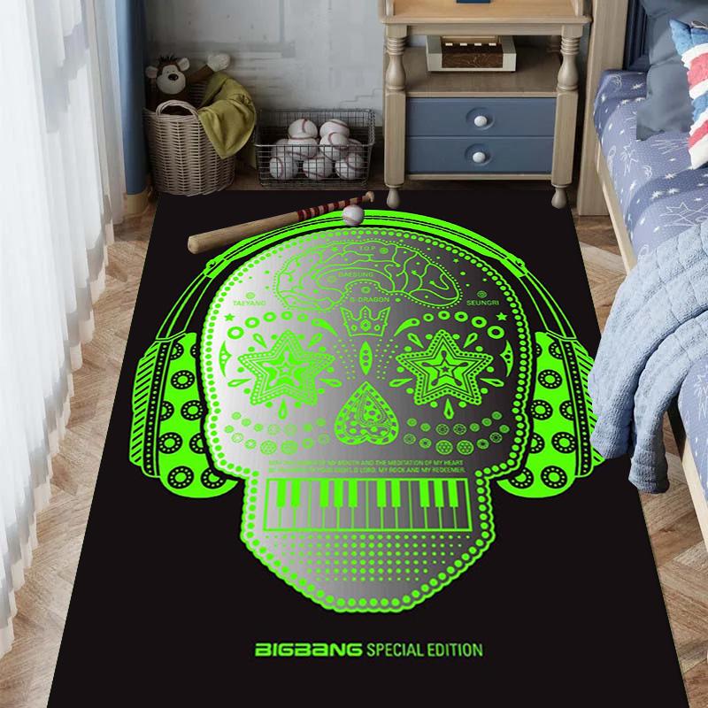 Big Bang: Icons Music Carpet Printing Floor Mats Room Dormitory Decoration Protective Pad